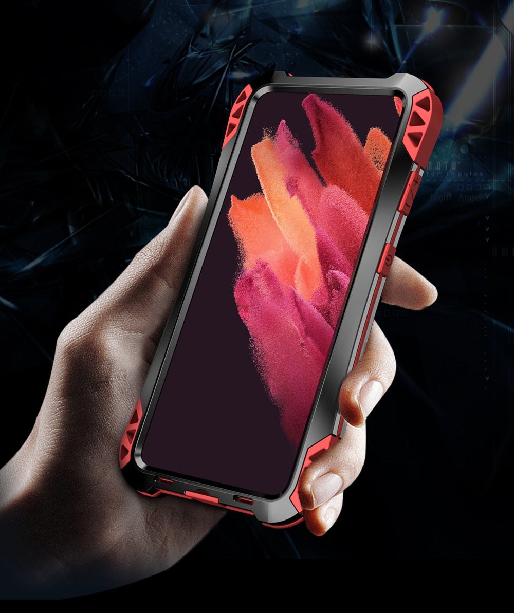 R-JUST Military Grade Shockproof Metal Case For Samsung Galaxy S21 FE - Premium Mobile Phone Cases from R-Just - Just $35.00! Shop now at Dressmycell.com R-JUST Military Grade Shockproof Metal Case For Samsung Galaxy S21 FE - Premium Mobile Phone Cases from R-Just - Just $35.00! Shop now at Dressmycell.com